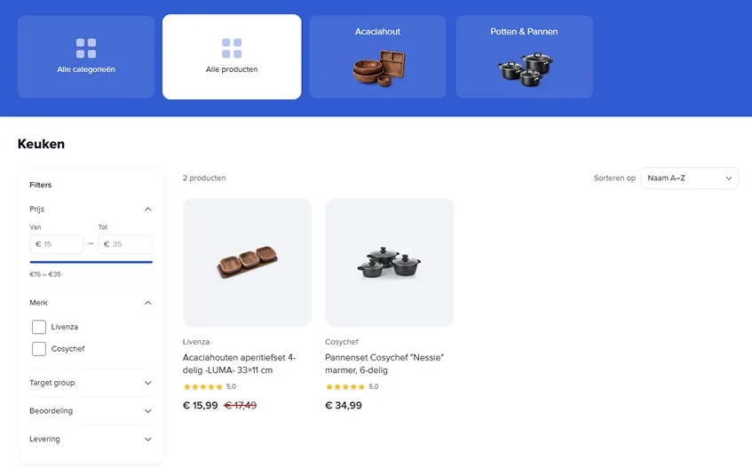 Category page