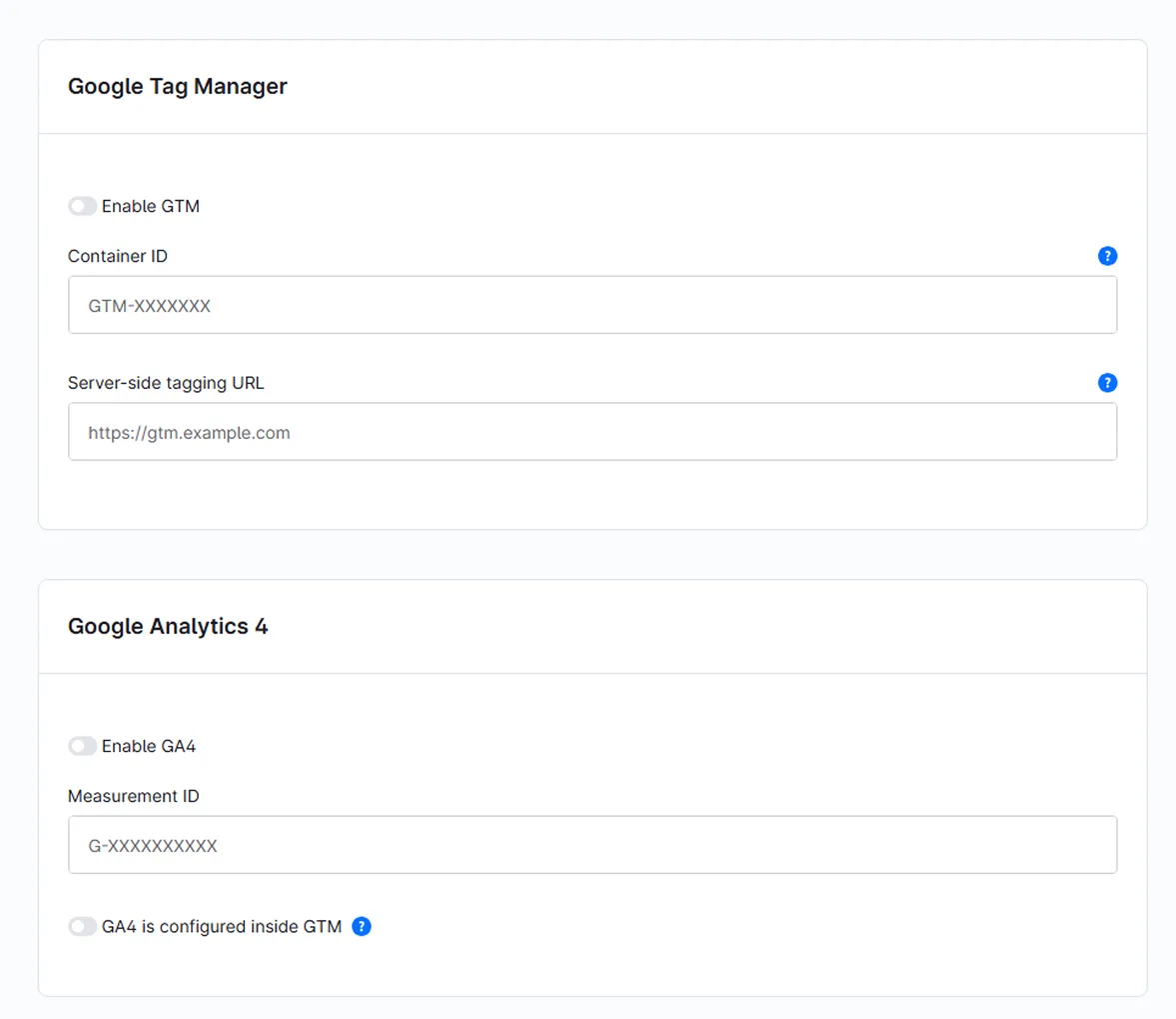 Tracking backend