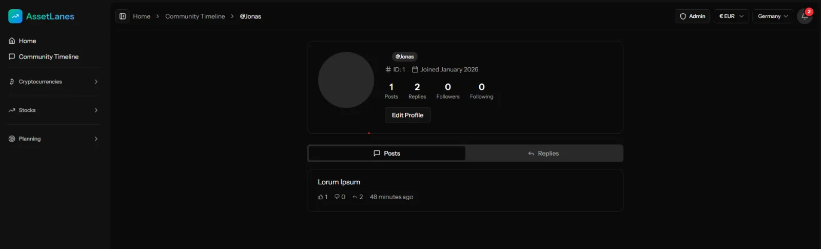 Public profile
